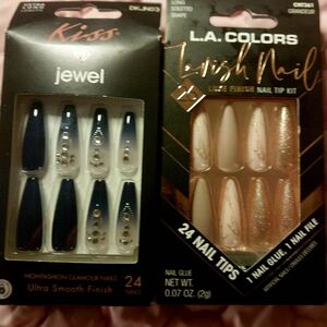 2 pck long press on nail